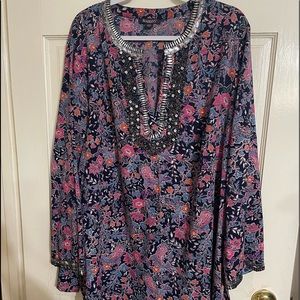 Sequin beaded tunic gently used